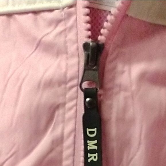 PRICE FIRM! Island Beach Women's Pink & Cream Colored Windbreaker Jacket SIZE L - Picture 8 of 16